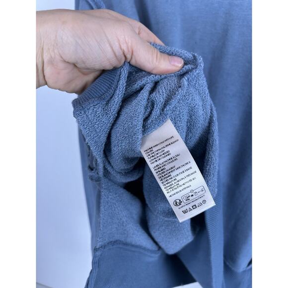 free people we the free camden sweatshirt XS blue long sleeve - Picture 5 of 10